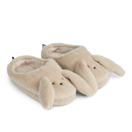 Aviaja Rabbit Plüschpantoffeln für Kinder aus 100% recyceltem Polyester mit rutschfester Sohle in Farbe 1500 Mist
