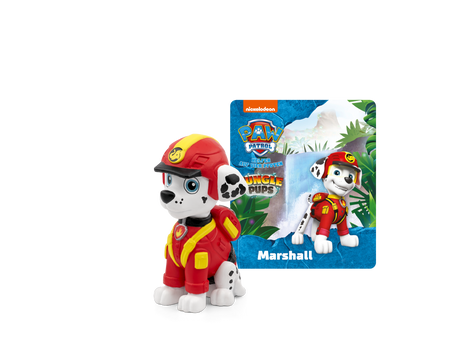PAW Patrol Jungle Pups Marshall with Ryder and team in jungle adventure with prehistoric creatures and danger