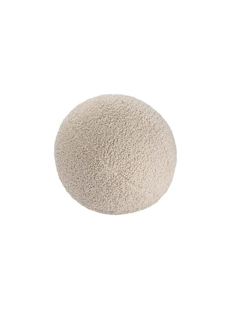 Biscuit Ball Kissen aus weichem Teddy-Stoff, 35x35 cm, kuschelig und waschbar, OEKO-TEX® zertifiziert, vielseitig im Wohnzimmer und unterwegs.