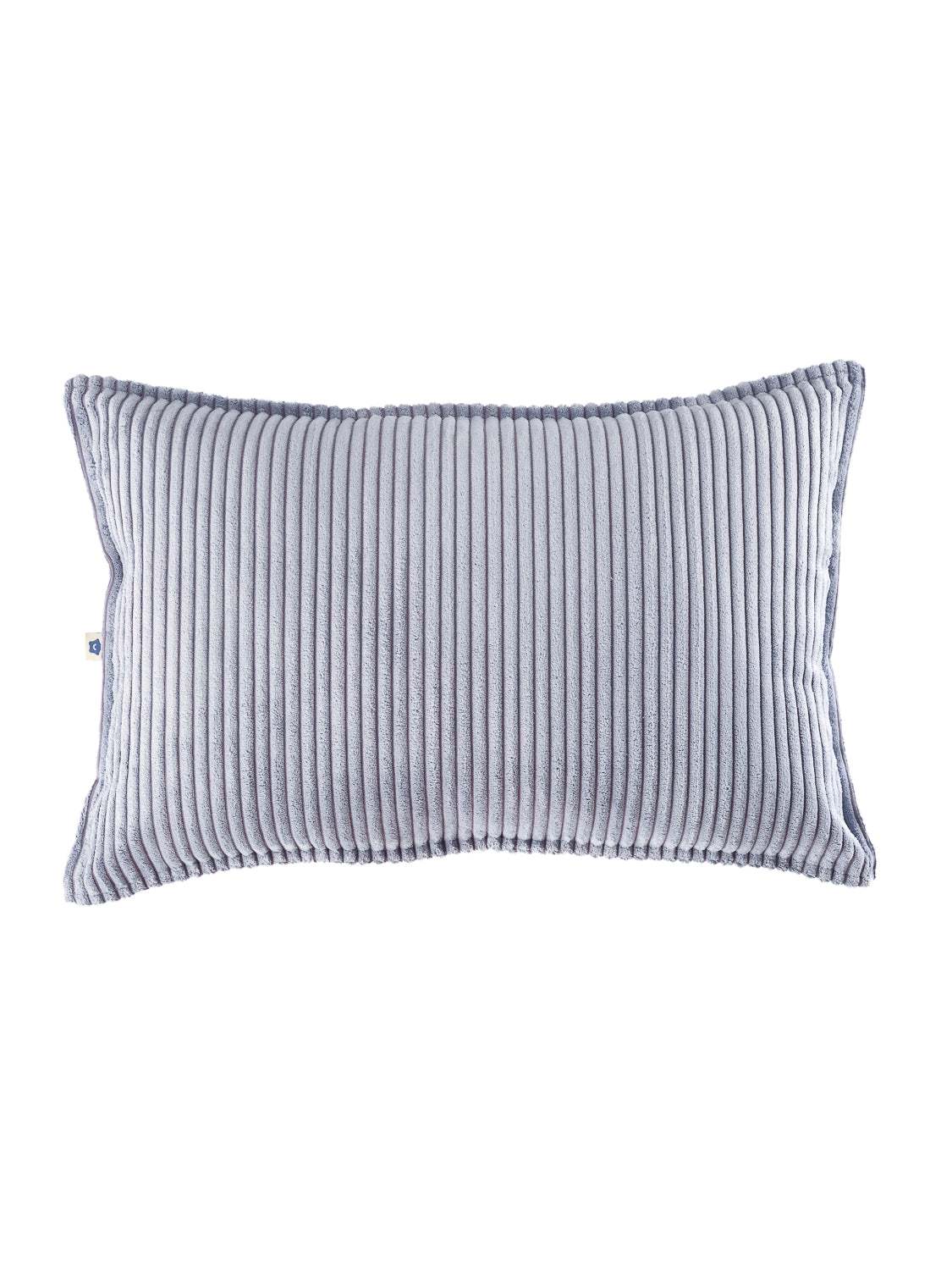 Wigiwama Kissen Bolster Blueberry Blue aus nachhaltigem, recyceltem Cord mit Micro Cluster-Faserfüllung