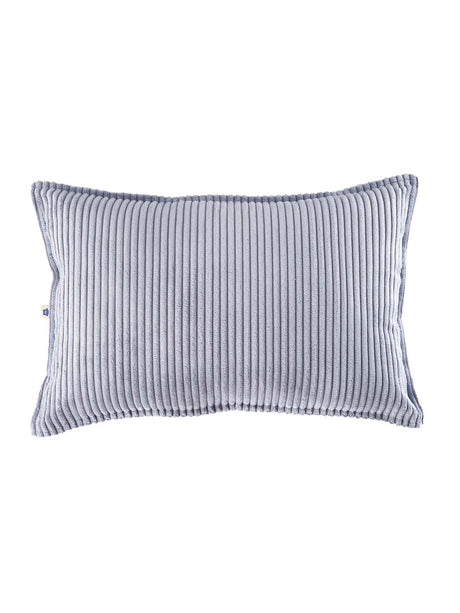 Wigiwama Kissen Bolster Blueberry Blue aus nachhaltigem, recyceltem Cord mit Micro Cluster-Faserfüllung