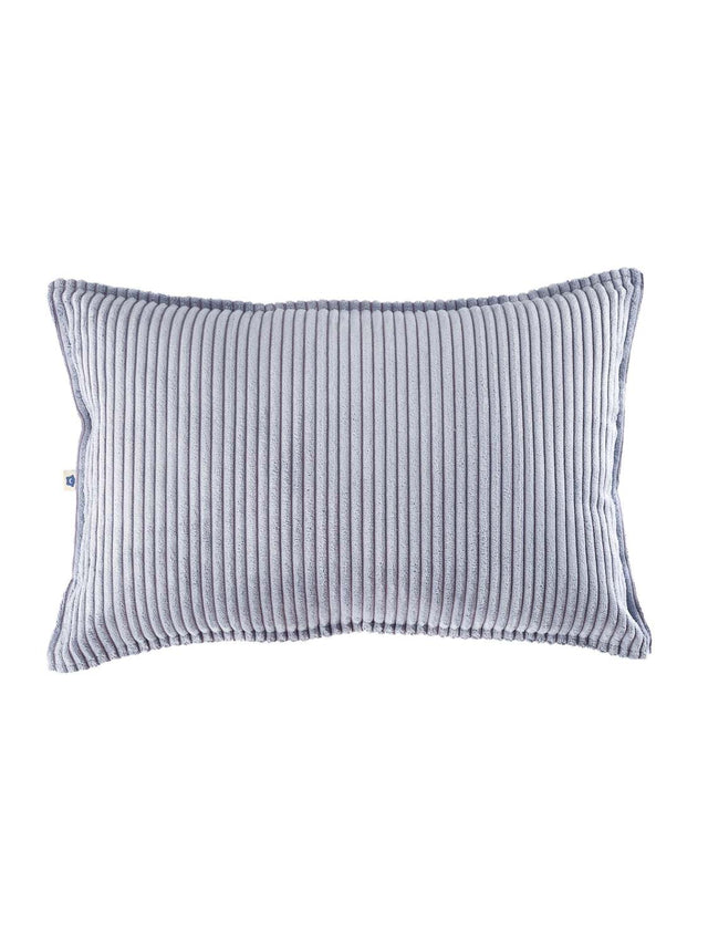 Wigiwama Kissen Bolster Blueberry Blue aus nachhaltigem, recyceltem Cord mit Micro Cluster-Faserfüllung