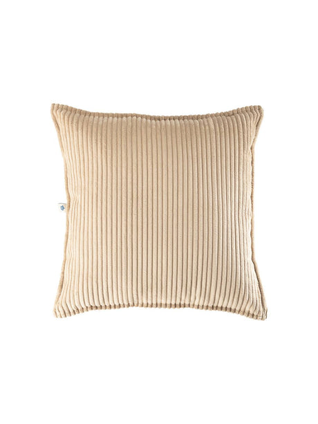 Braunes Brown Sugar Block Cushion aus recyceltem Cordstoff für Kinderzimmer