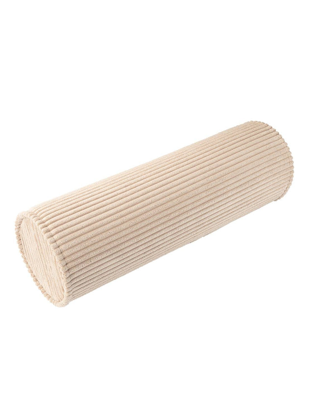 Kissenrolle mit Cordbezug in Brown Sugar aus nachhaltigen Materialien für Kinderzimmer