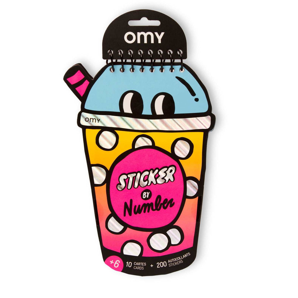 Stickern nach Zahlen -Bubble Tea