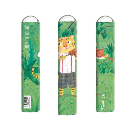 Kaleidoskop The Violinist aus Pappe und Spiegel, klassisches Kinderspielzeug von Londji, 19,4 cm lang