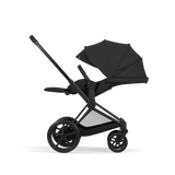 ePRIAM Comfort Matt Black incl. Babywanne, Sitzeinheit, Sitzbezug Sepia Black