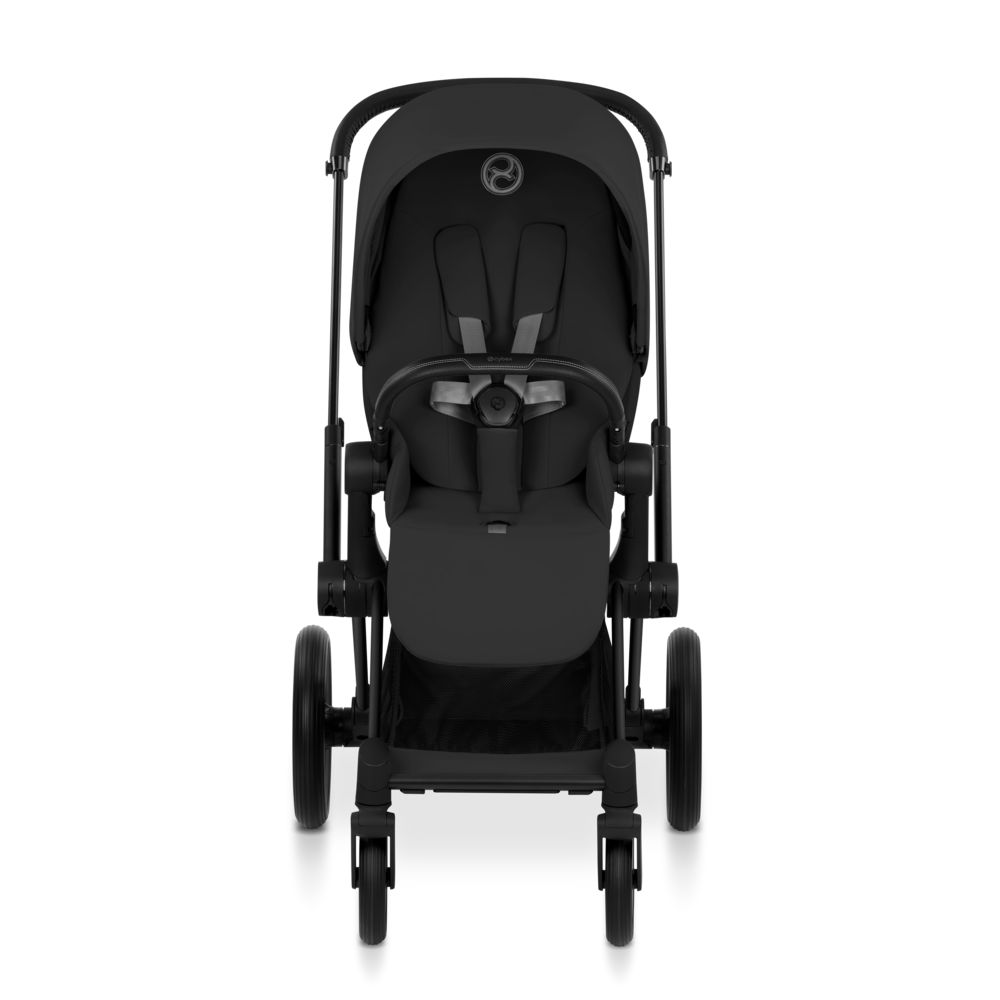 PRIAM Comfort Matt Black incl. Babywanne, Sitzeinheit, Sitzbezug Sepia Black