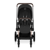 ePRIAM Comfort Rosegold incl. Babywanne, Sitzeinheit, Sitzbezug Sepia Black