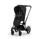 ePRIAM Comfort Matt Black incl. Babywanne, Sitzeinheit, Sitzbezug Sepia Black