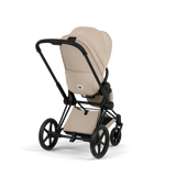 PRIAM Comfort Matt Black incl. Babywanne, Sitzeinheit, Sitzbezug Cozy Beige
