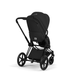 PRIAM Comfort Matt Black incl. Babywanne, Sitzeinheit, Sitzbezug Sepia Black