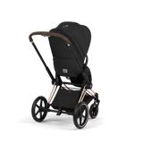 PRIAM Comfort Rosegold incl. Babywanne, Sitzeinheit, Sitzbezug Sepia Black