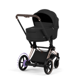 ePRIAM Comfort Rosegold incl. Babywanne, Sitzeinheit, Sitzbezug Sepia Black