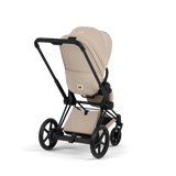 ePRIAM Comfort Matt Black incl. Babywanne, Sitzeinheit, Sitzbezug Cozy Beige