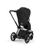 ePRIAM Comfort Matt Black incl. Babywanne, Sitzeinheit, Sitzbezug Sepia Black