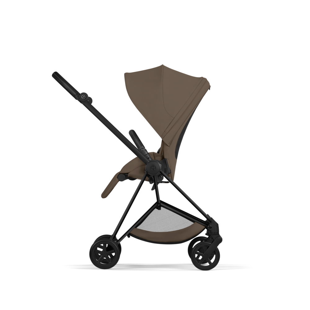 MIOS Comfort Matt Black incl. Babywanne faltbar Coconut Brown