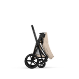 PRIAM Comfort Matt Black incl. Babywanne, Sitzeinheit, Sitzbezug Cozy Beige