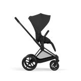 PRIAM Comfort Matt Black incl. Babywanne, Sitzeinheit, Sitzbezug Sepia Black