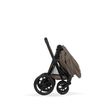ePRIAM Comfort Matt Black incl. Babywanne, Sitzeinheit, Sitzbezug Coconut Brown