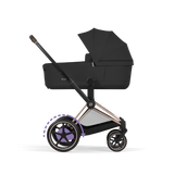 ePRIAM Comfort Rosegold incl. Babywanne, Sitzeinheit, Sitzbezug Sepia Black