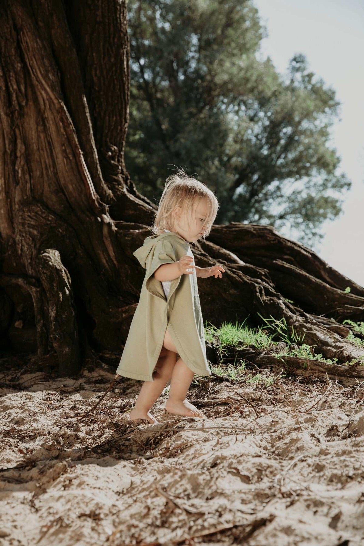 UV Poncho Olive Green 3-5 Jahre