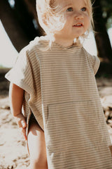 UV- Poncho Sandy Beach/ Olive 3-5 Jahre