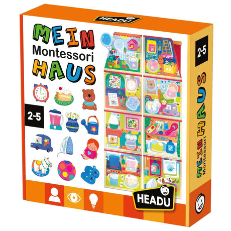 Mein Montessori Haus Lernspiel für Kinder zum Formen Einsetzen und Zuordnen