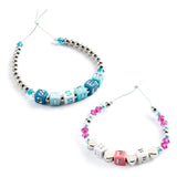 Schmuck basteln: Buchstaben Silber