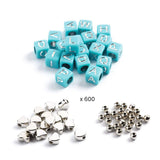 Schmuck basteln: Buchstaben Silber