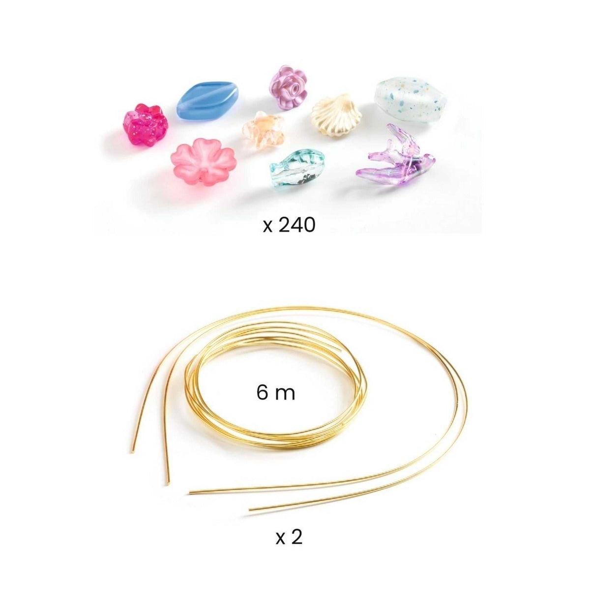Schmuck basteln: Tiaras Blau