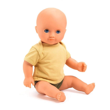 Badepuppe Olive aus Vinyl mit Schlafaugen und beweglichen Gliedmaßen, 32 cm groß, ideal für Babys ab 18 Monaten.