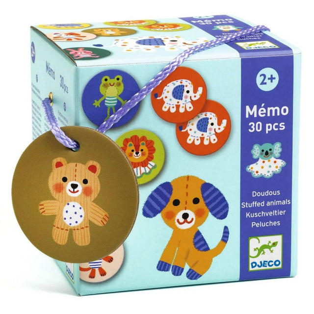 Memo Kuscheltiere Lernspiel mit tierischen Memory-Karten für Kinder ab 2 Jahren