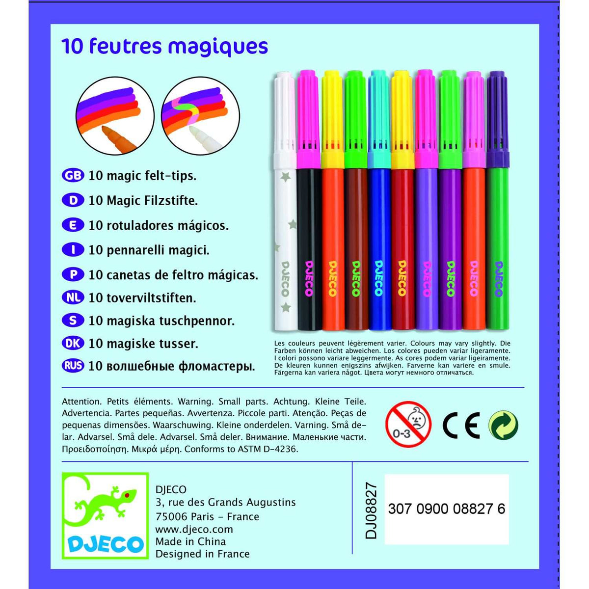 Farben: 10 magische Filzstifte