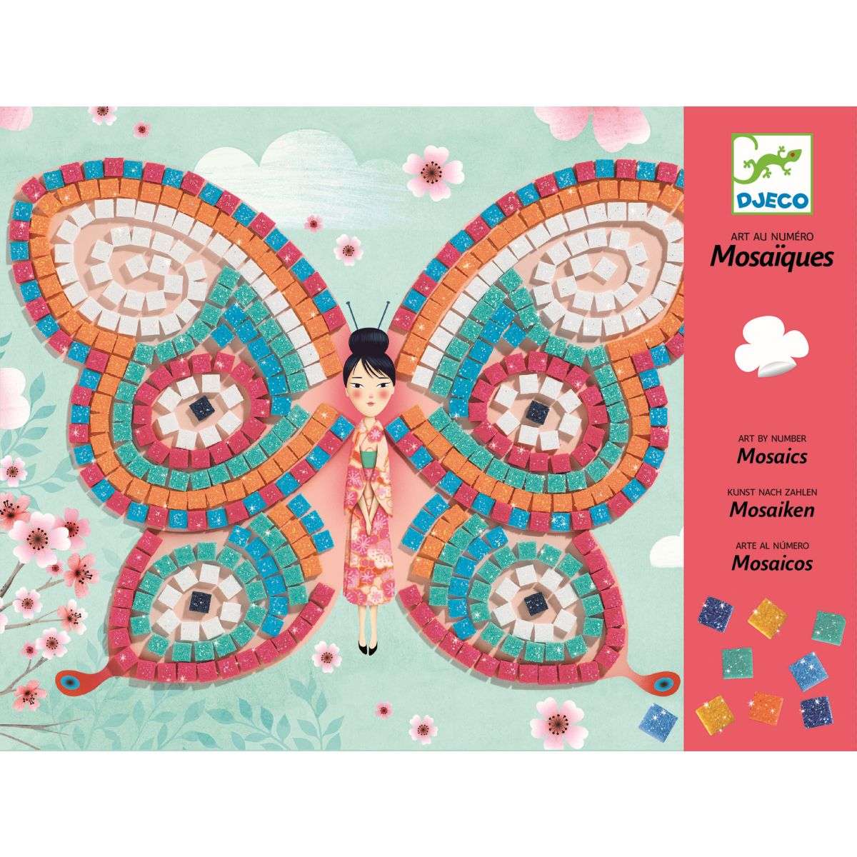 Mosaik: Glitzer Schmetterlinge