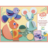 Kind gestaltet mit Stickerbilder: Rundherum bunte 3D Papierkreise