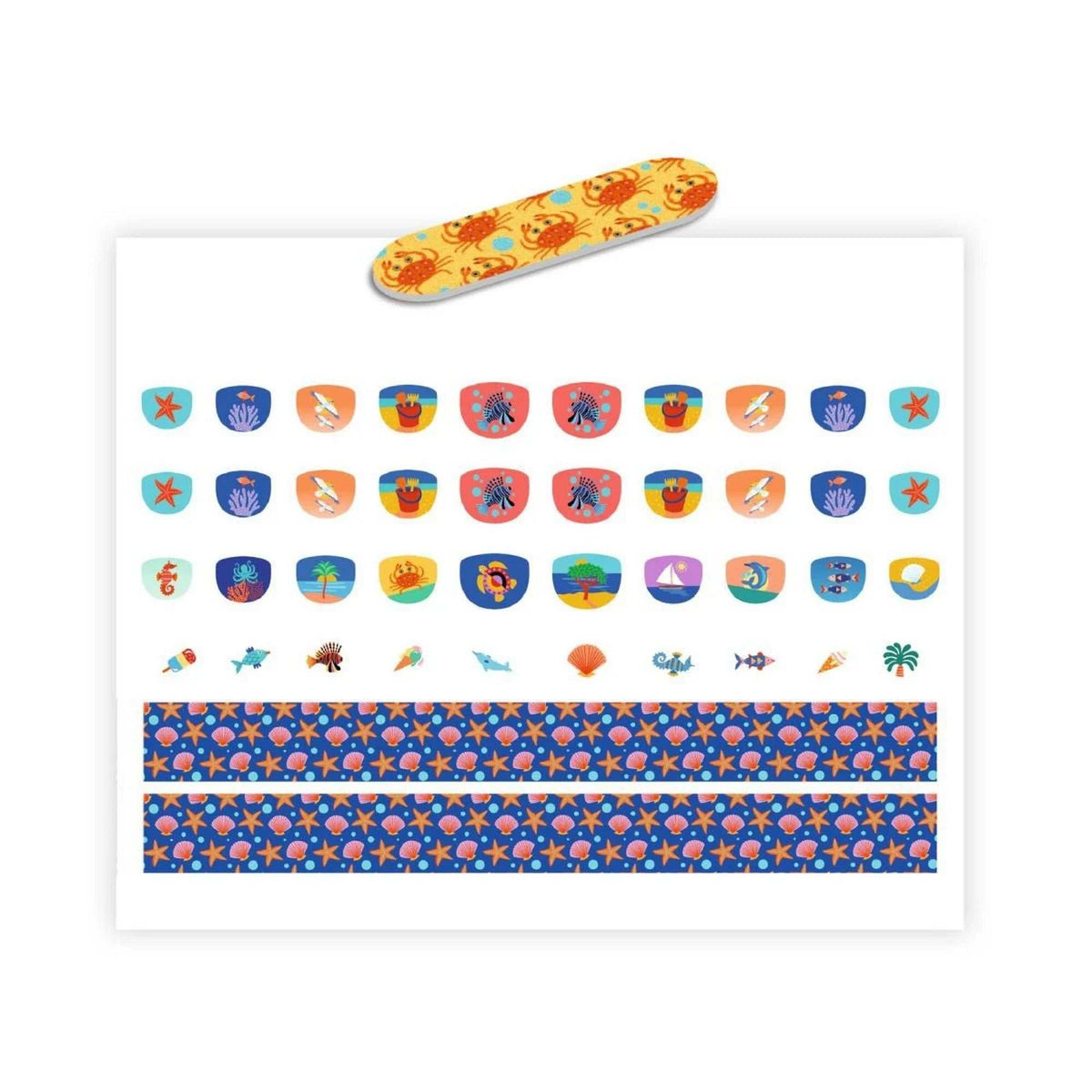 Nagelsticker: Mittelmeer
