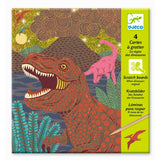 Kratzbilder: Dinosaurier