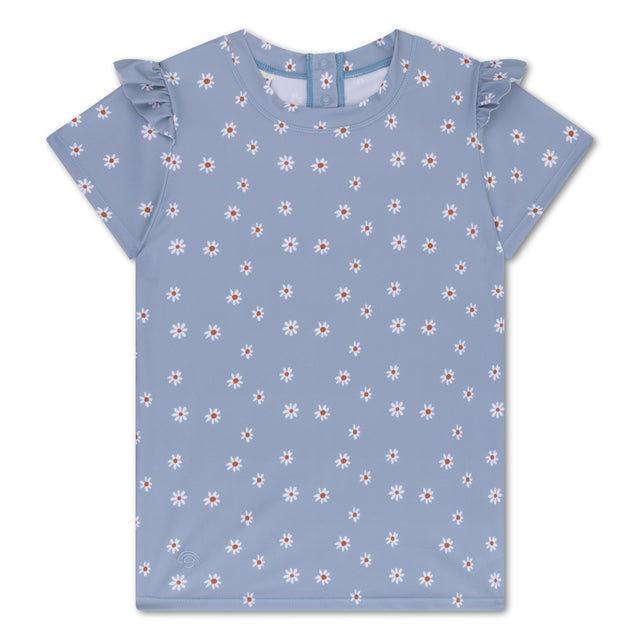 Kinder UV-Shirt mit Gänseblümchen-Print und UV-Schutz LSF 50+ für Sommerabenteuer