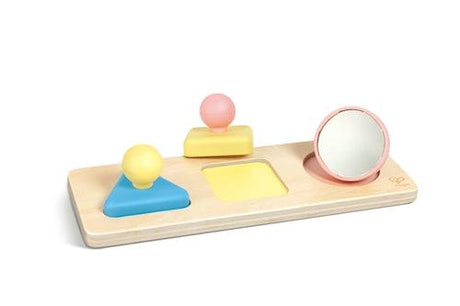Montessori-Spiegelpuzzle aus umweltfreundlichem Material mit abgerundeten Ecken für Kinder ab 1 Jahr