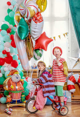 Stehender Folienballon Weihnachtsmann