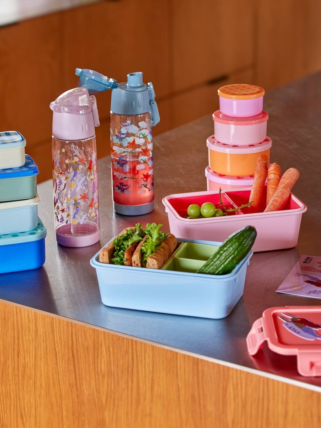 Lebensmittelboxen - Rund Mehrfarbig 4er Set