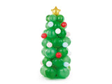 Weihnachtsbaum-Strauß aus Ballons und Schaumstoffbändern von Partydeco für Weihnachtsstimmung