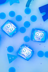 Leuchtende Badewürfel 4 Stück/ blau