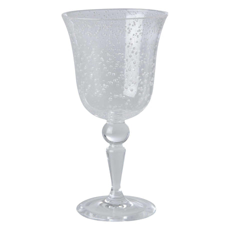 Weinglas Acryl mit verspieltem Blasendesign aus klarem, spülmaschinenfestem Acryl, 360ml Volumen