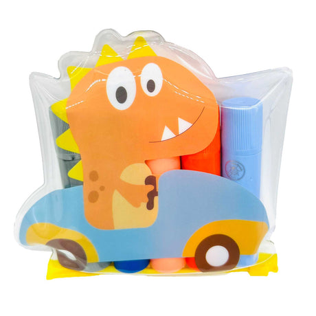 Supersoft Malstifte Kinder Malstifte Tempera Stifte in verschließbarer Dino-Tasche