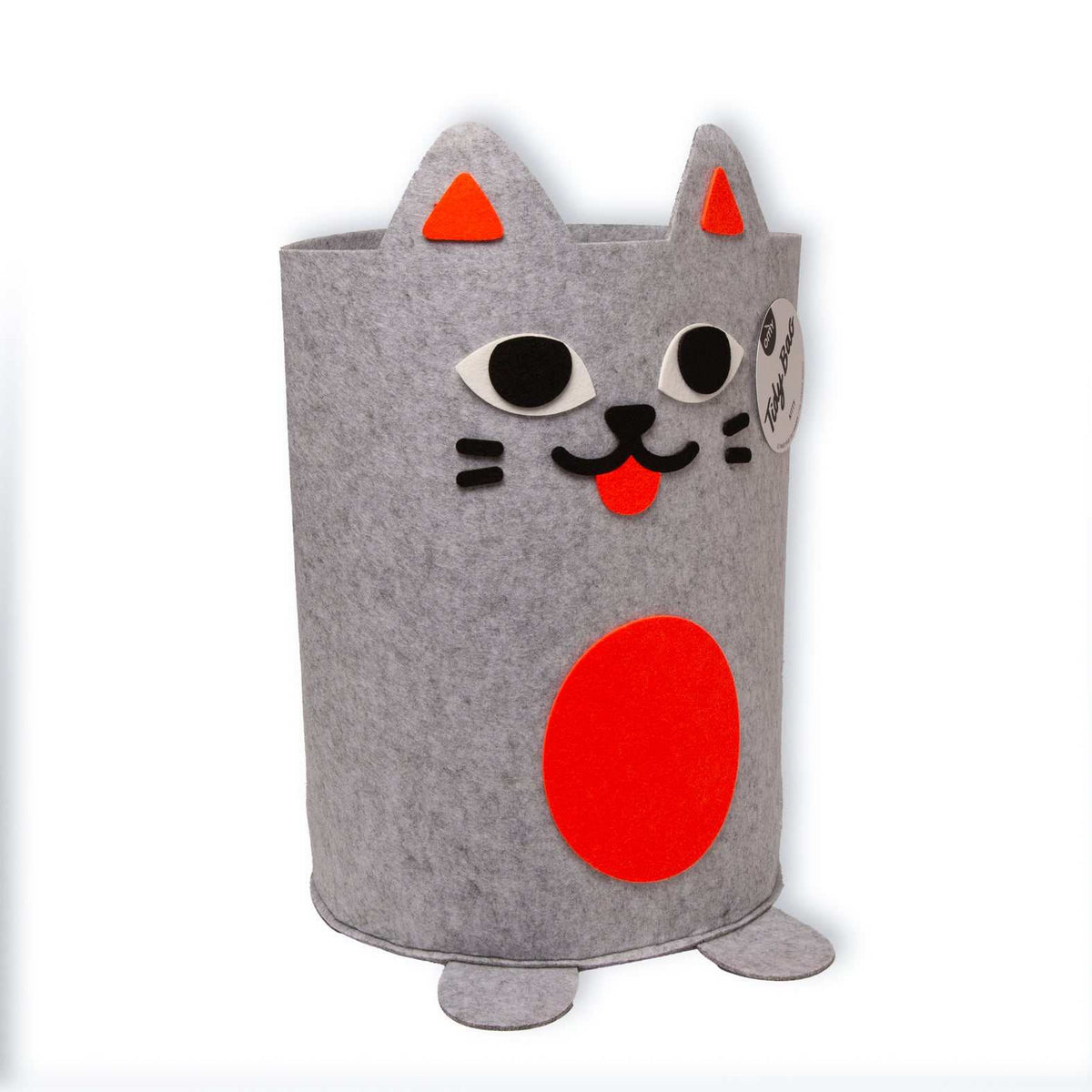 Bunter Aufbewahrungskorb Kitty aus Filz, stilvolle und praktische Ordnungslösung für Zuhause