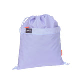Turnbeutel Bold Lavendel lila Sportbeutel mit Zugband und Reflektorfronttasche
