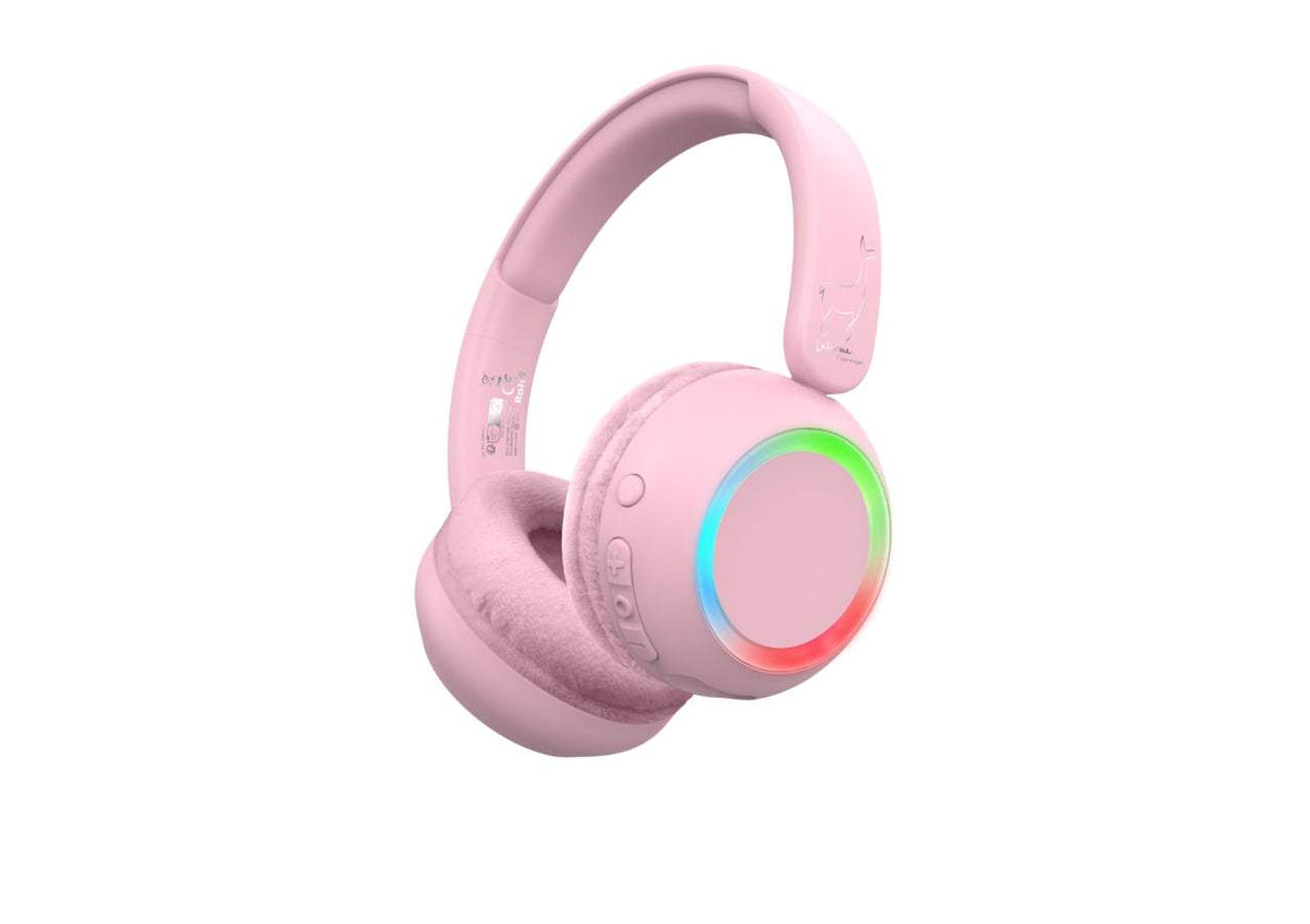 Bluetooth Kopfhörer mit Licht - Rosa