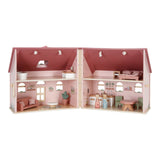 Tragbares Holzpuppenhaus